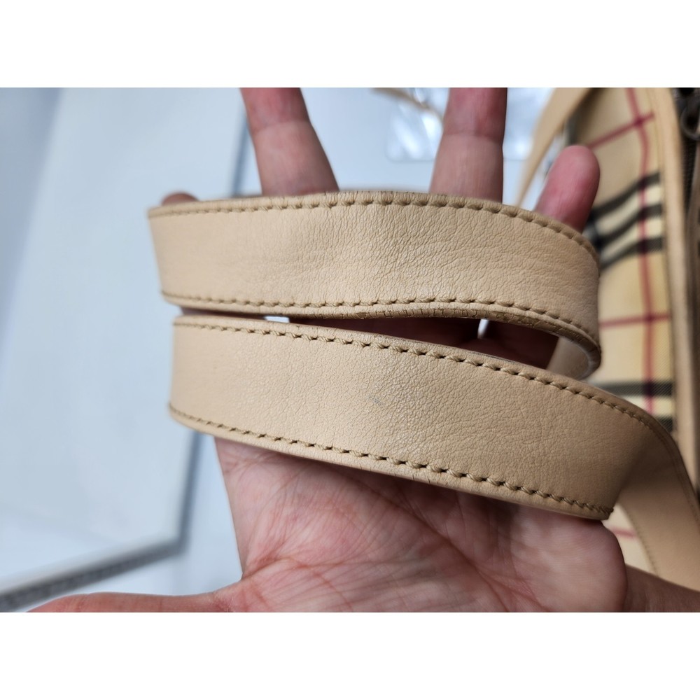 Burberry Beige and Black Check Crossbody Bag - Picture 15 of 15